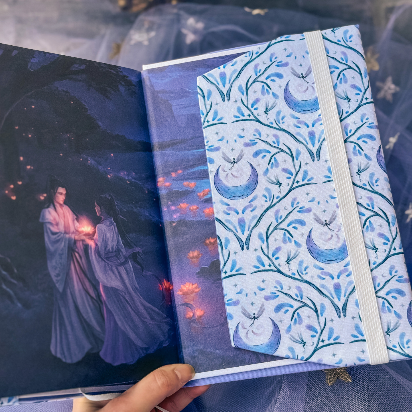 Charlie and Fox - Fairytale fabric dust jacket: XS - 8" / 20cm