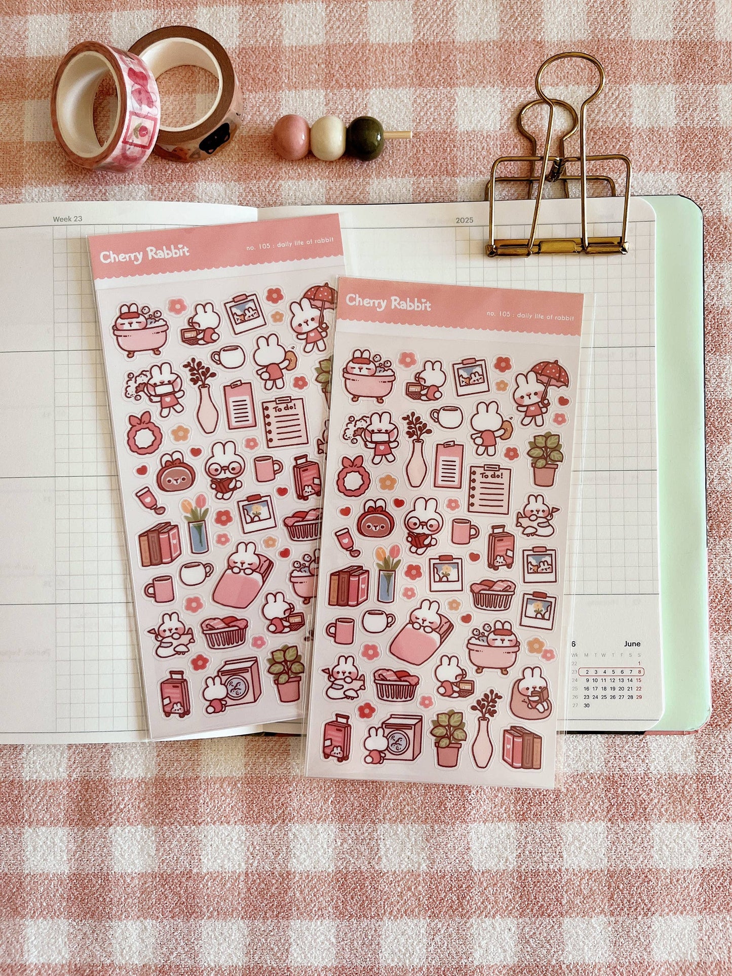 Daily Life of Rabbit Sticker Sheet no.105