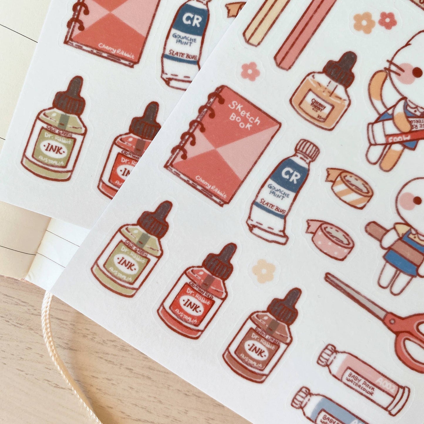 Art Supplies Sticker Sheet no.049