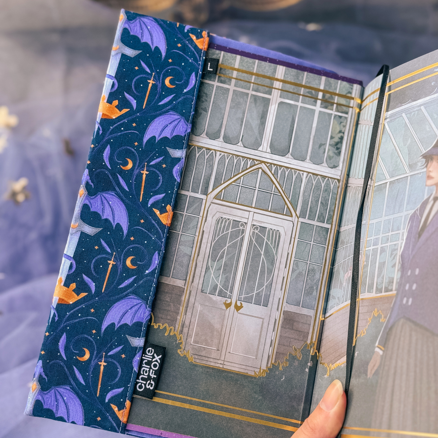 Charlie and Fox - Fantasy fabric dust jacket: XS - 8" / 20cm