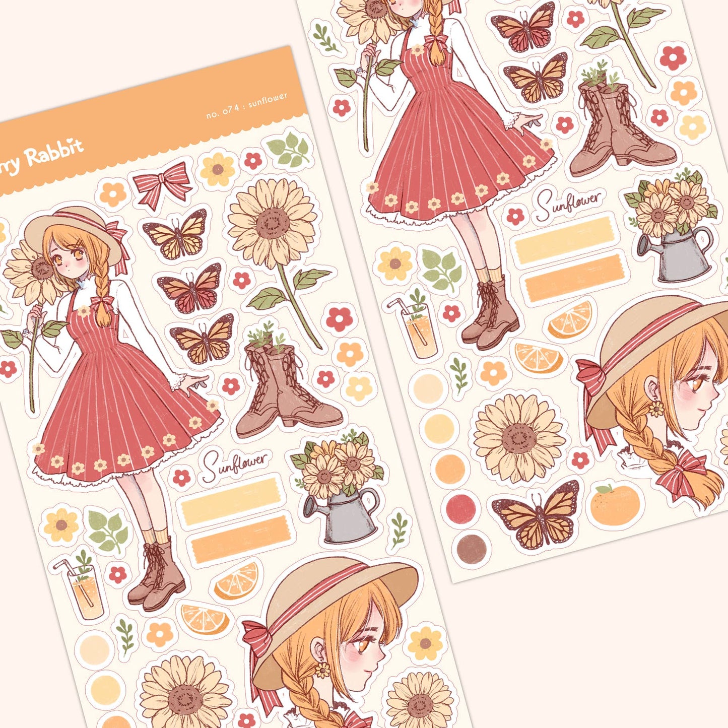 Sunflower Sticker Sheet no.074