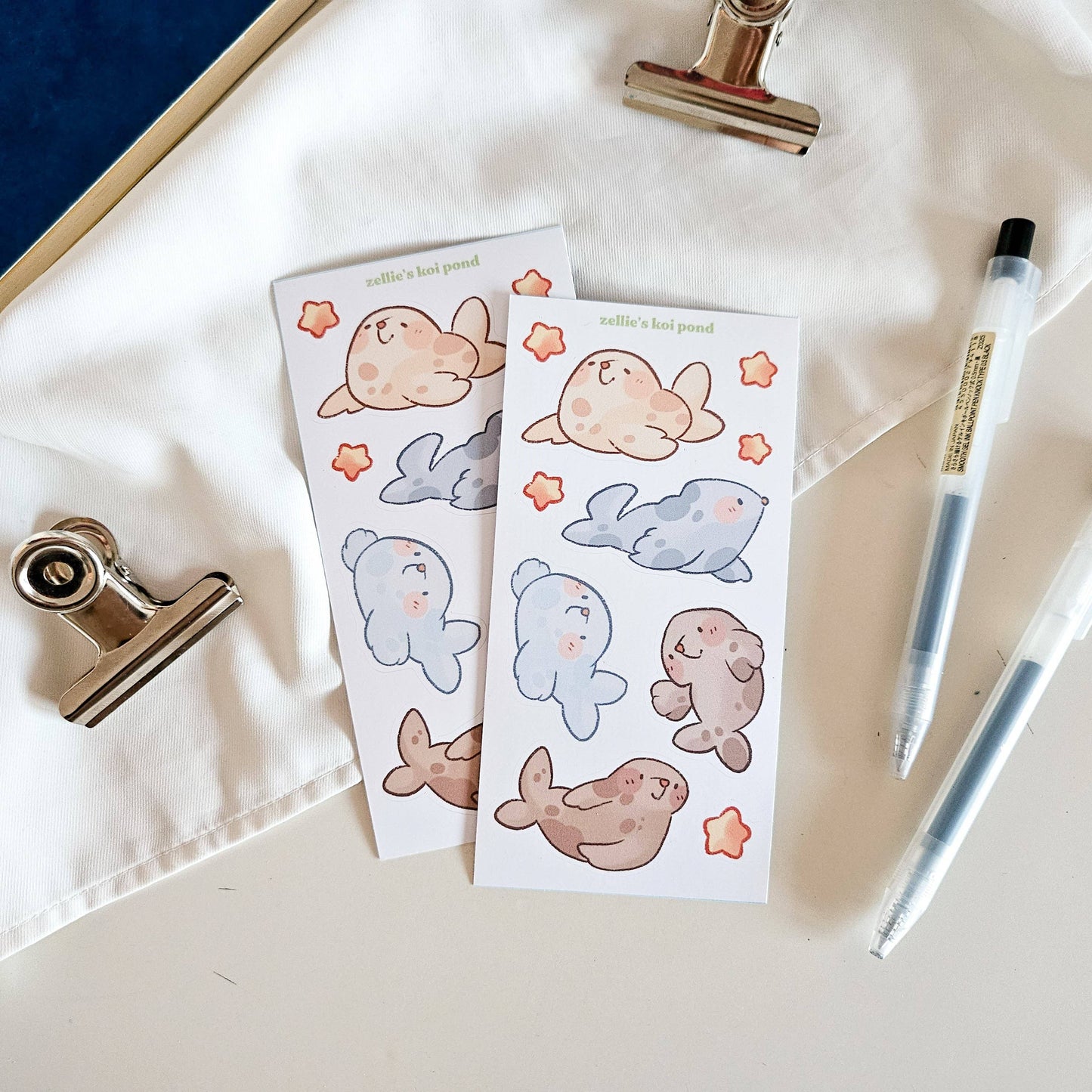 Seal vinyl sticker sheet