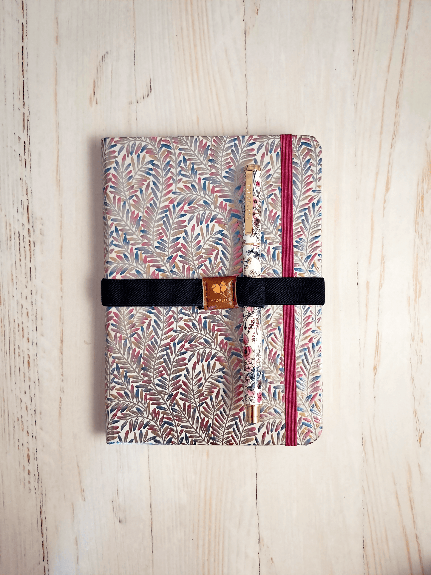 Notebook Strap With Pen Holder In Navy