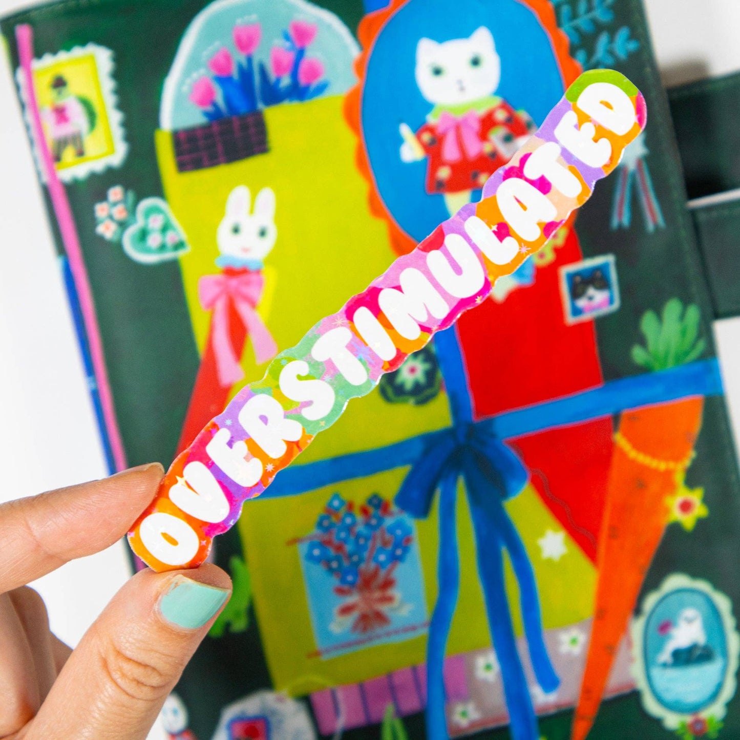 Overstimulated - Funny Type Sticker