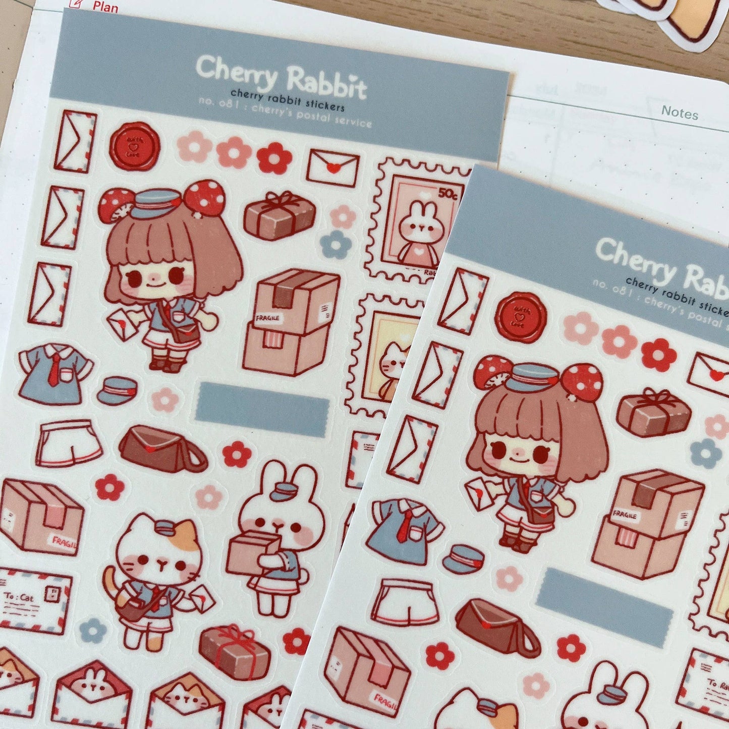 Cherry's Postal Service Sticker Sheet no.081