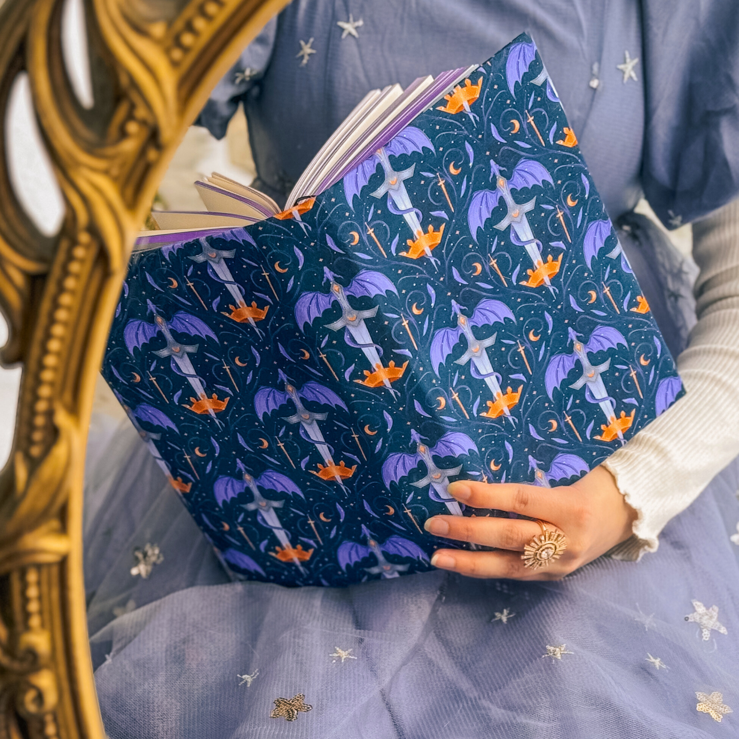 Charlie and Fox - Fantasy fabric dust jacket: XS - 8" / 20cm