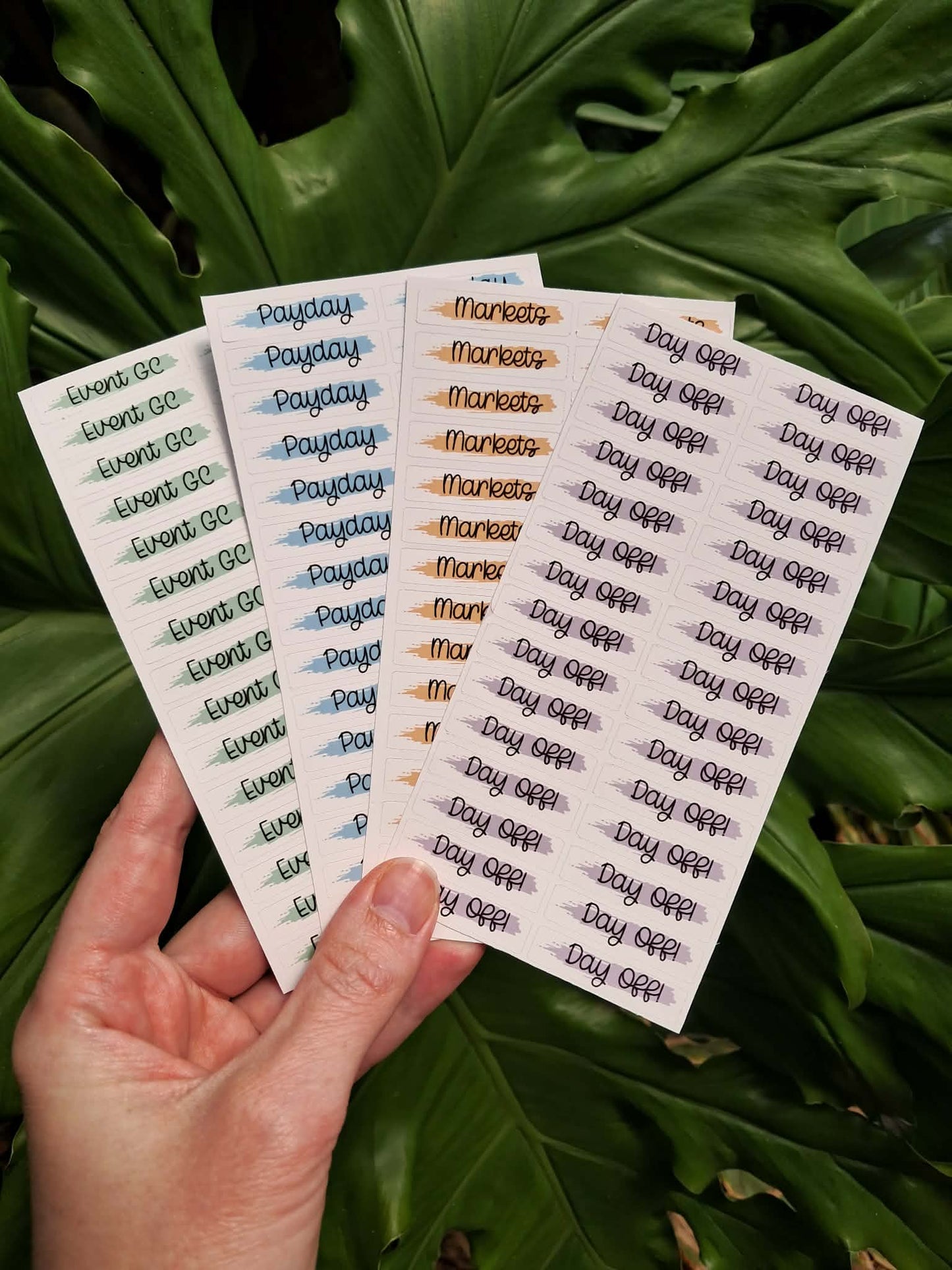 CUSTOM Word Stickers - Colour Swash