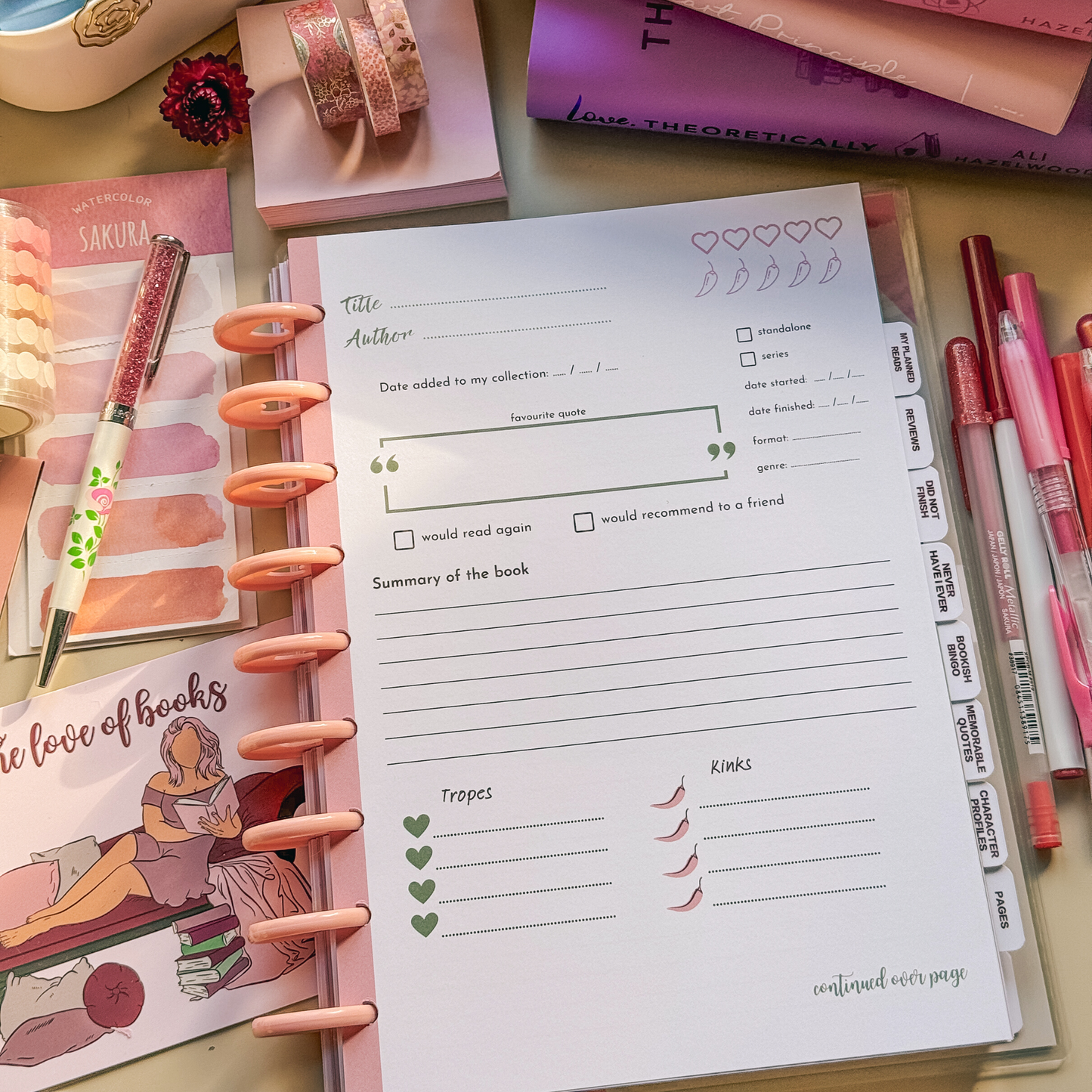 Romance Reading Journal