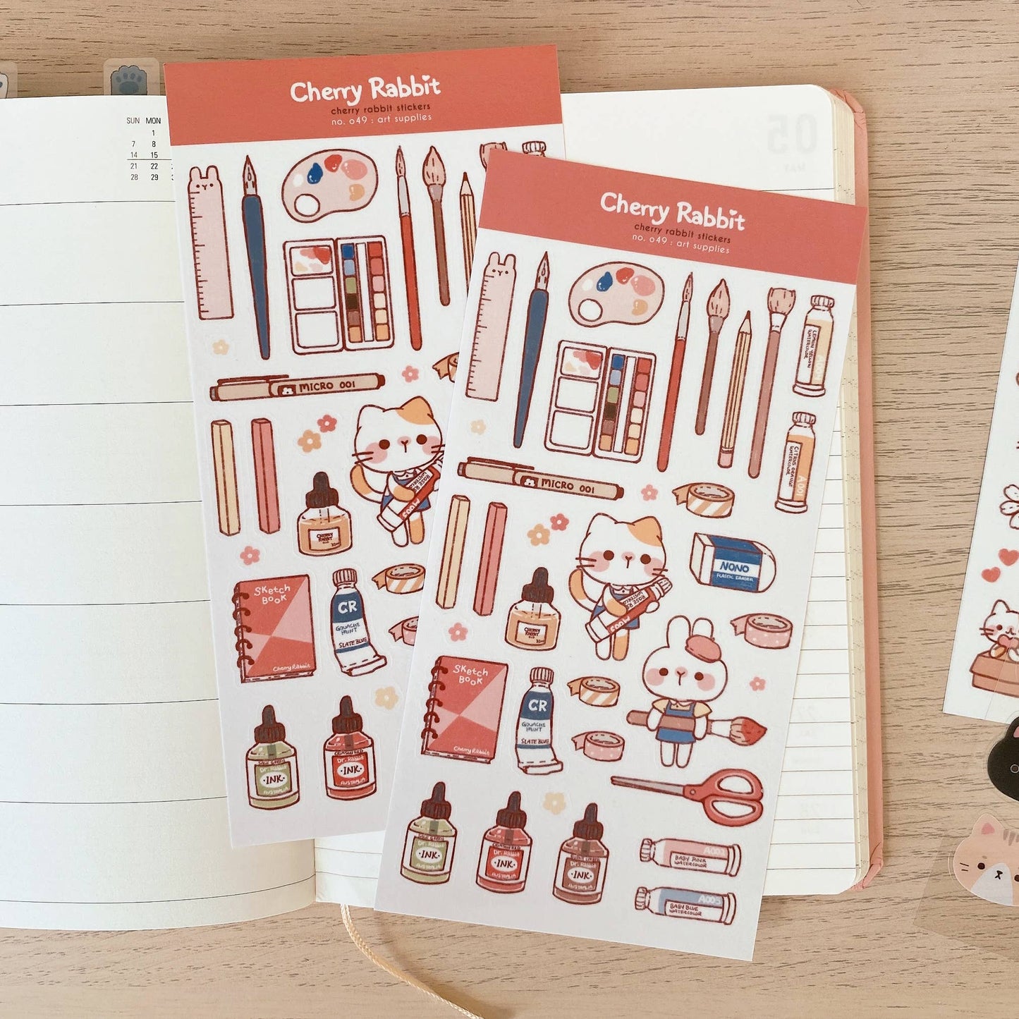 Art Supplies Sticker Sheet no.049