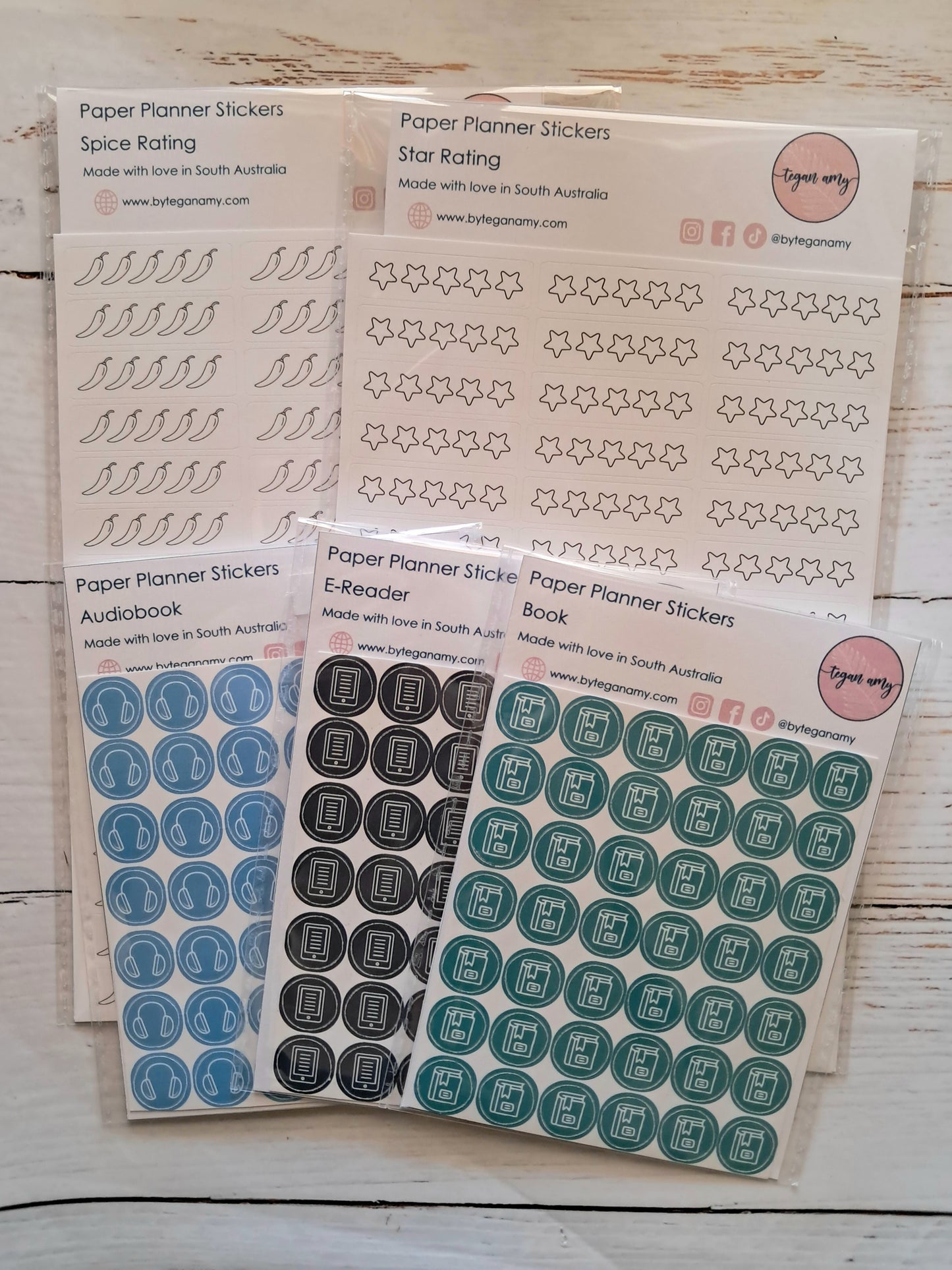Audio/Audiobook - Paper Planner Stickers