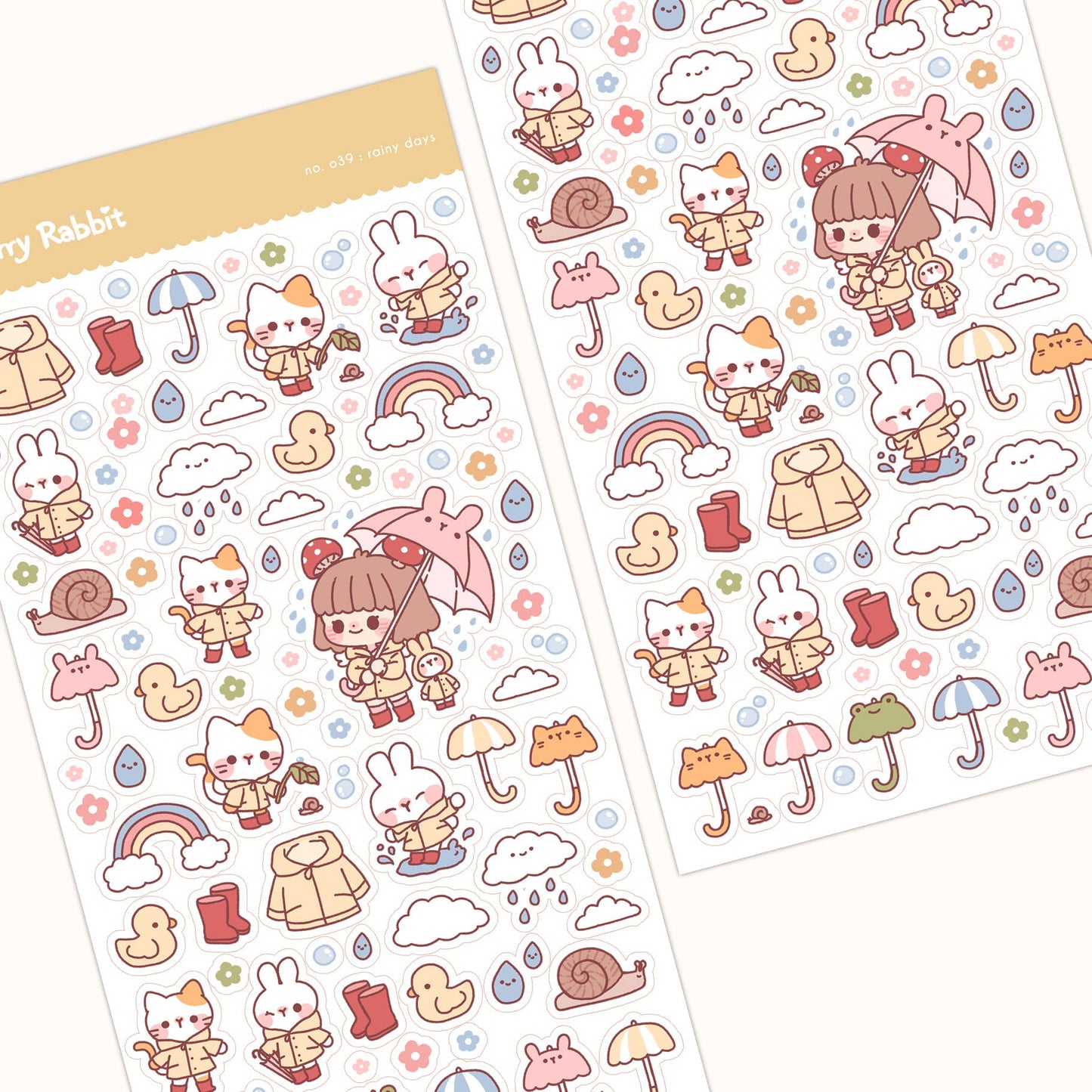 Rainy Days Sticker Sheet no.039