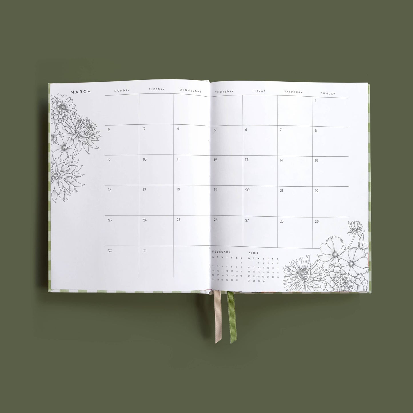 2026 ALWAYS FLOWERS PLANNER | SAGE