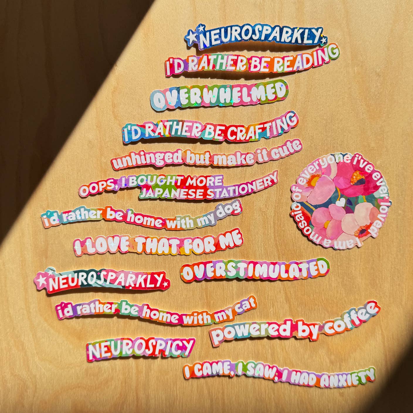 Overstimulated - Funny Type Sticker