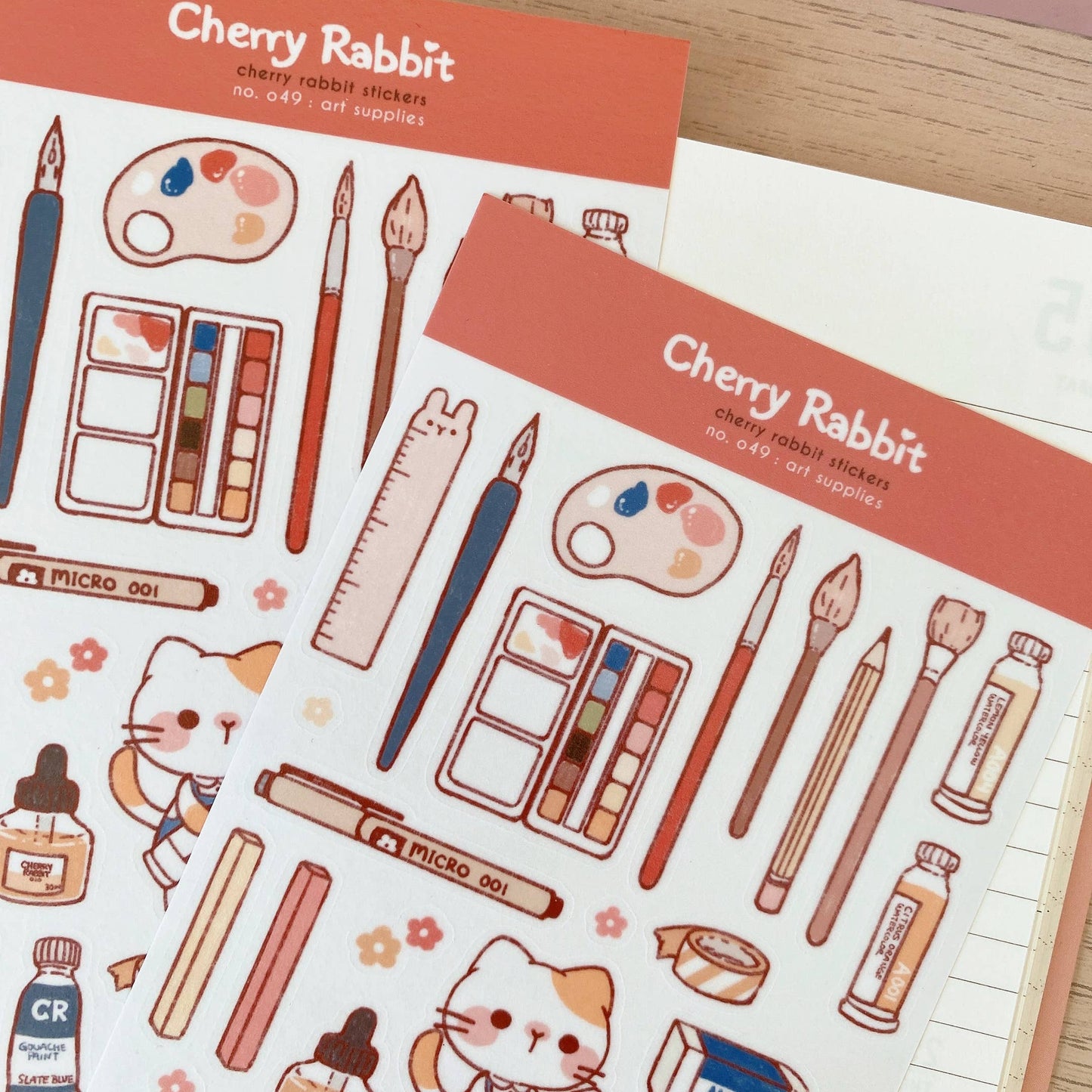 Art Supplies Sticker Sheet no.049