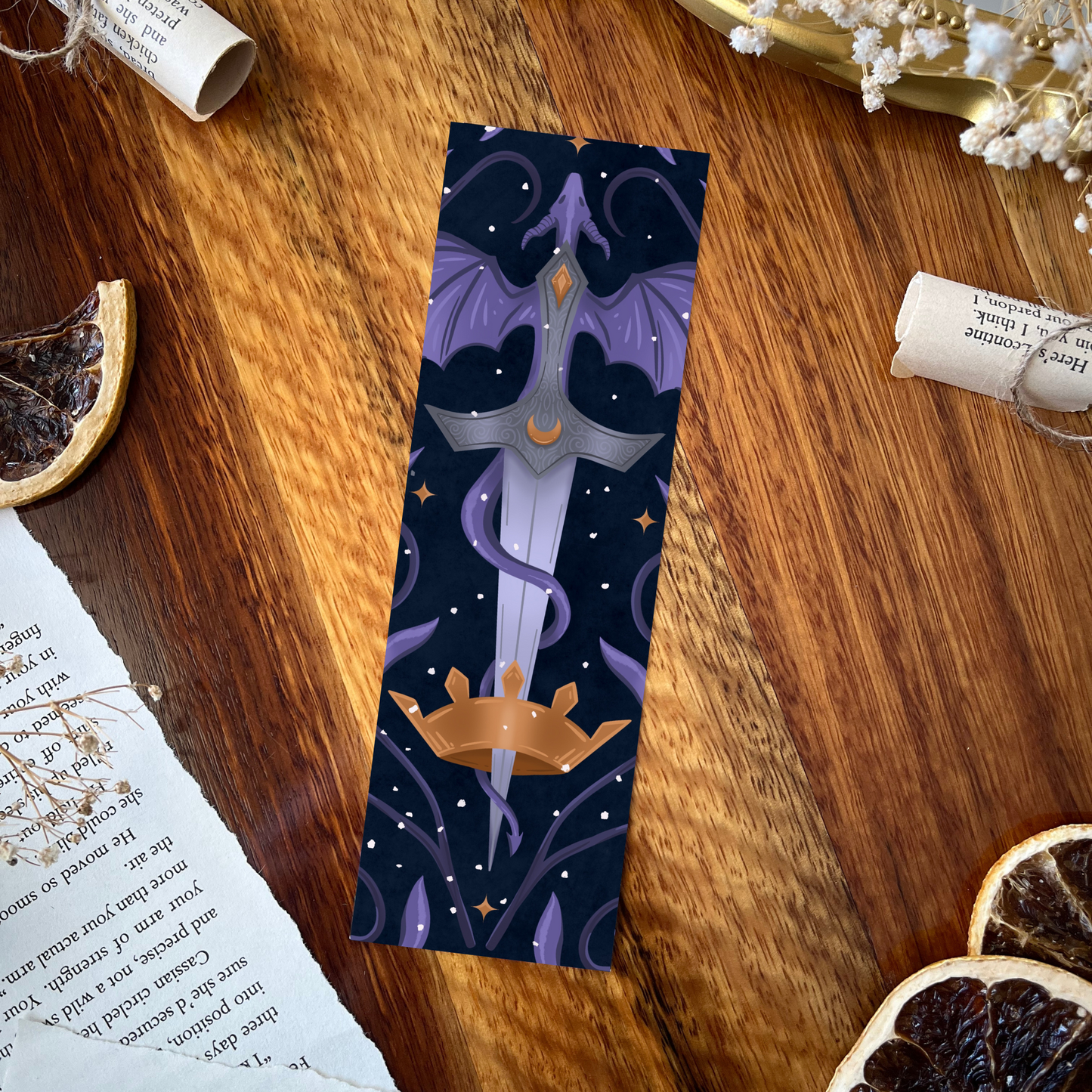 Charlie and Fox - Fantasy double-sided bookmark