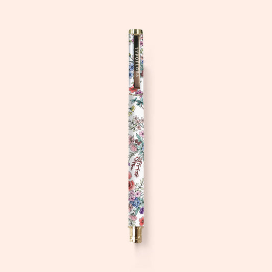 Rollerball Pen - Blooms in White