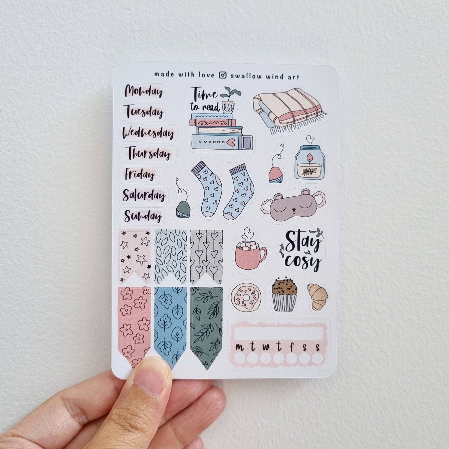 Sticker Sheet - Cosy Feels Winter Weekly Kit