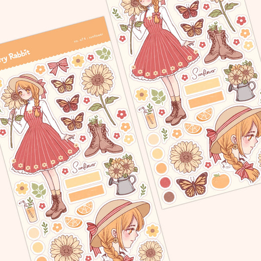 Sunflower Sticker Sheet no.074