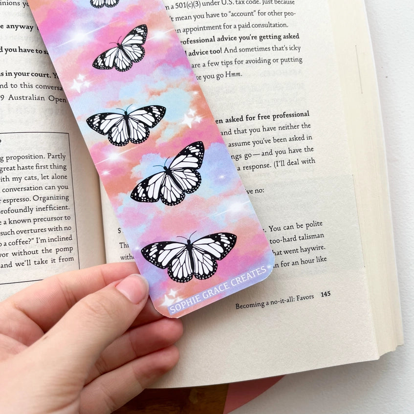 Butterfly Clouds Bookmark