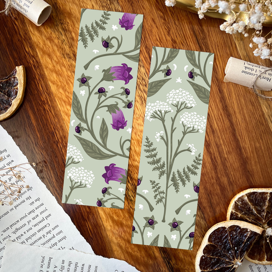 Charlie and Fox - Wildflowers double-sided bookmark