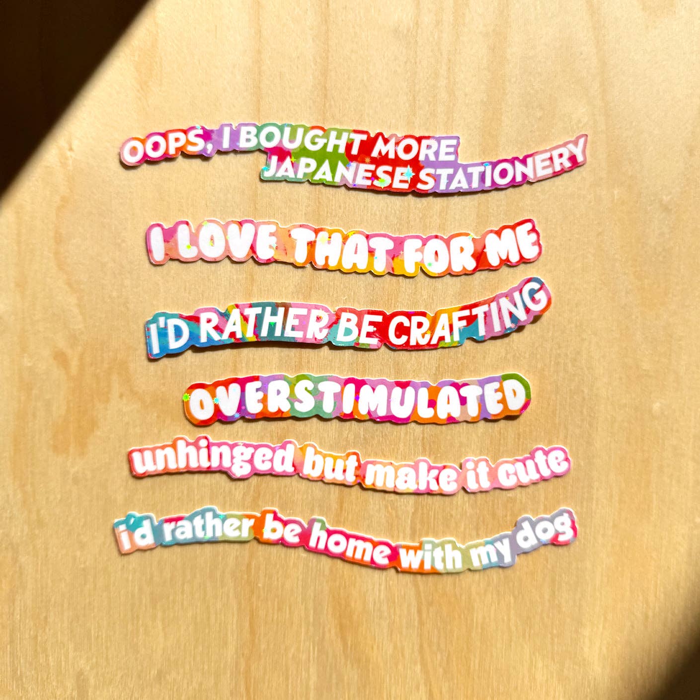 Overstimulated - Funny Type Sticker