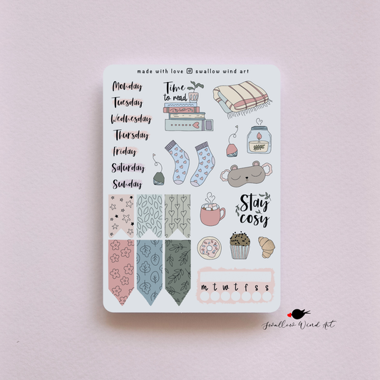 Sticker Sheet - Cosy Feels Winter Weekly Kit