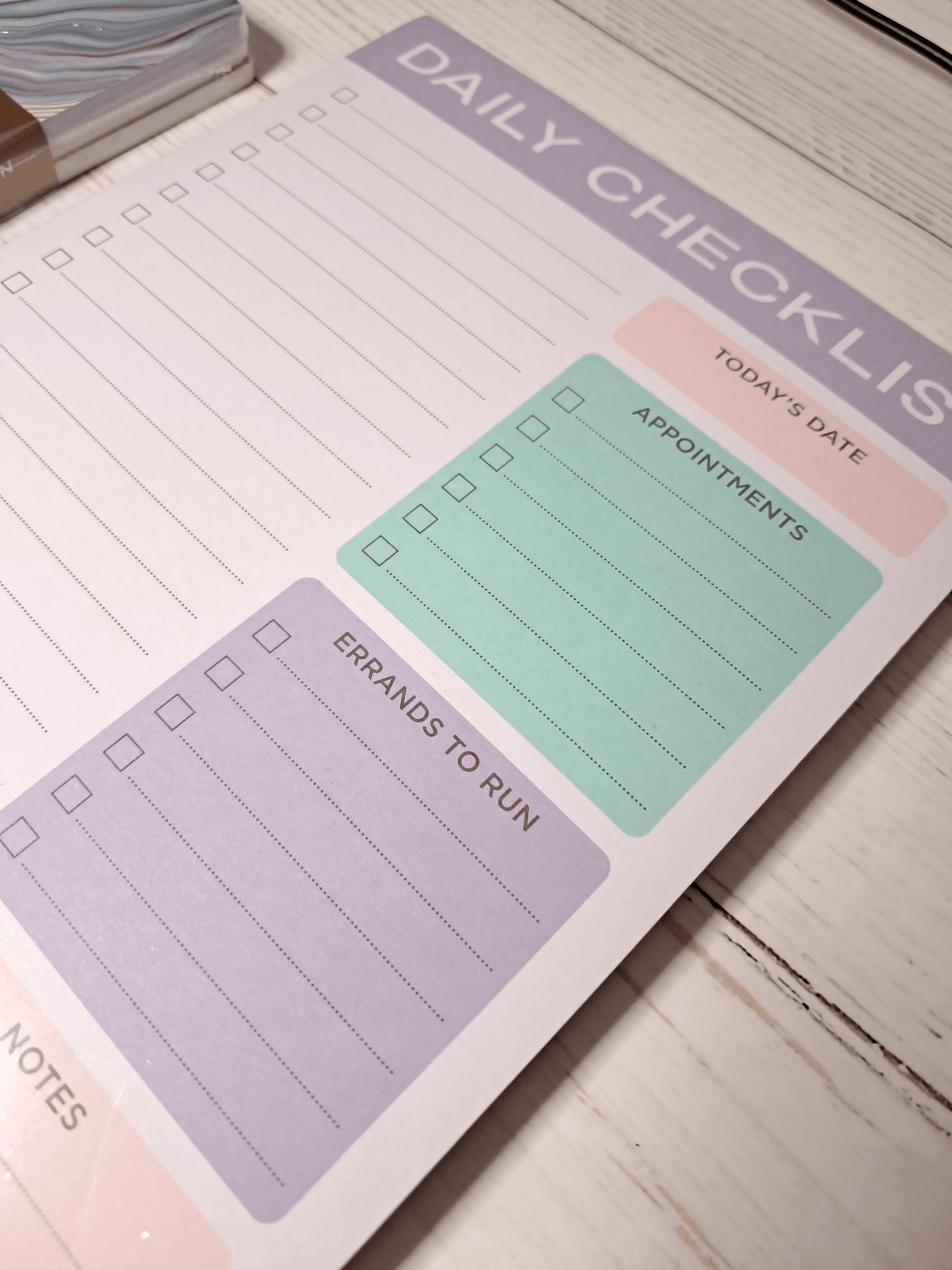 Pastel Daily Planner