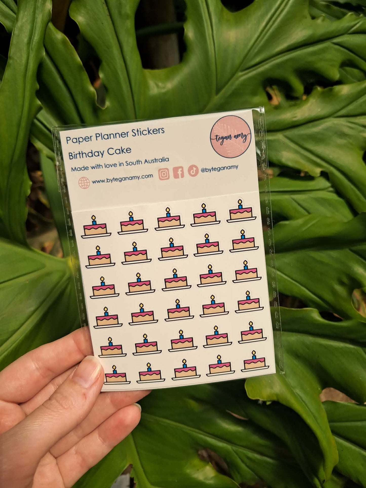 Birthday Cake - Paper Planner Stickers