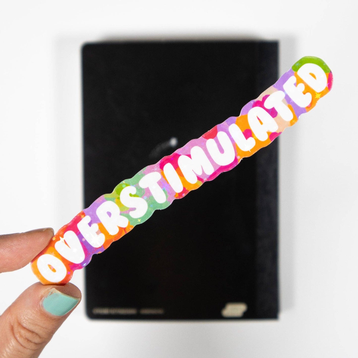 Overstimulated - Funny Type Sticker
