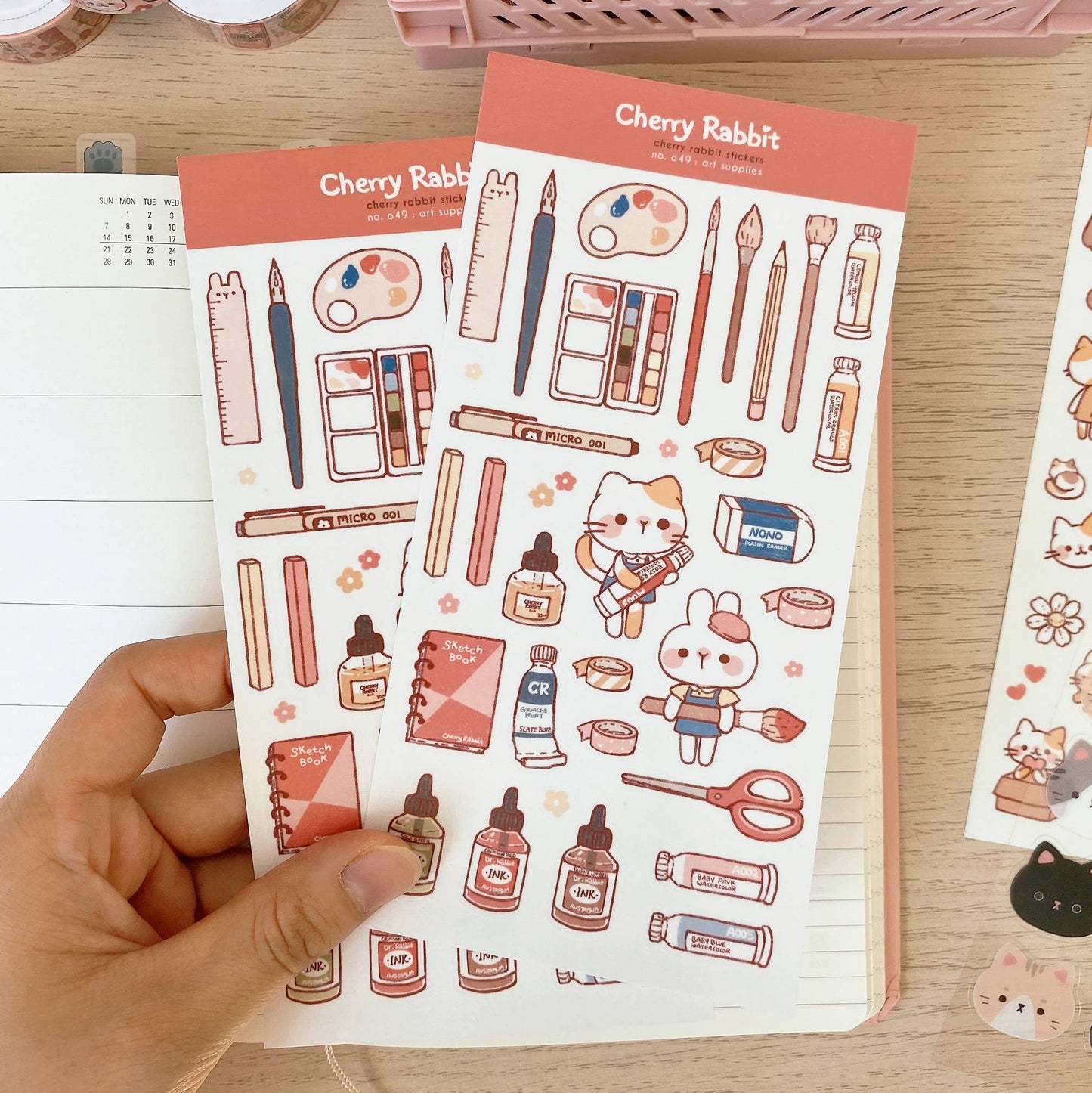 Art Supplies Sticker Sheet no.049