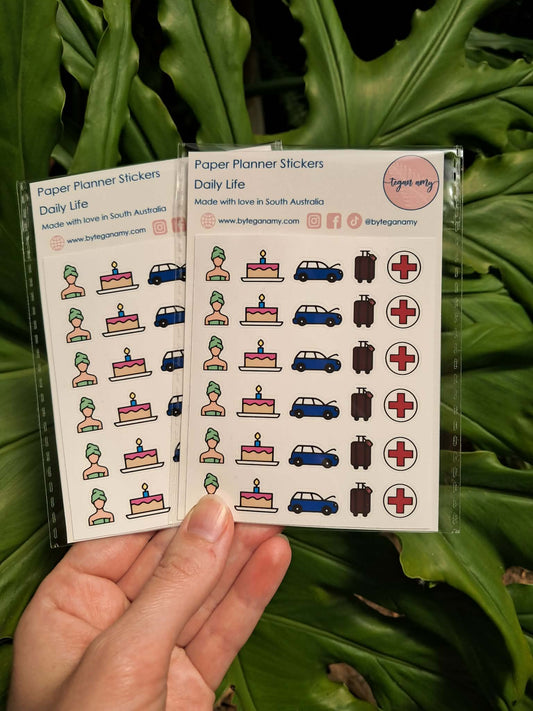 Daily Life - Paper Planner Stickers