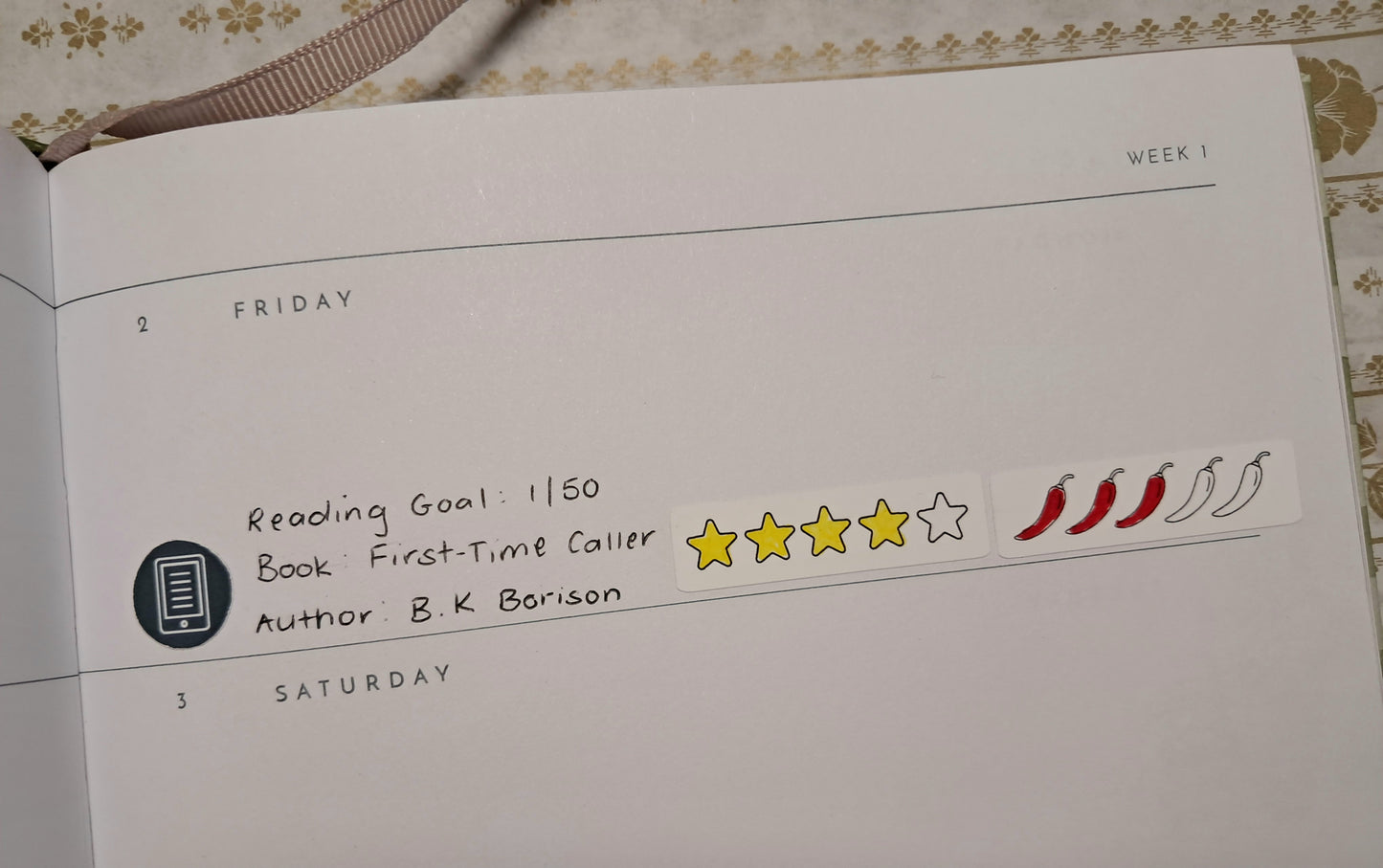 Book, E-reader and Audio - Paper Planner Stickers