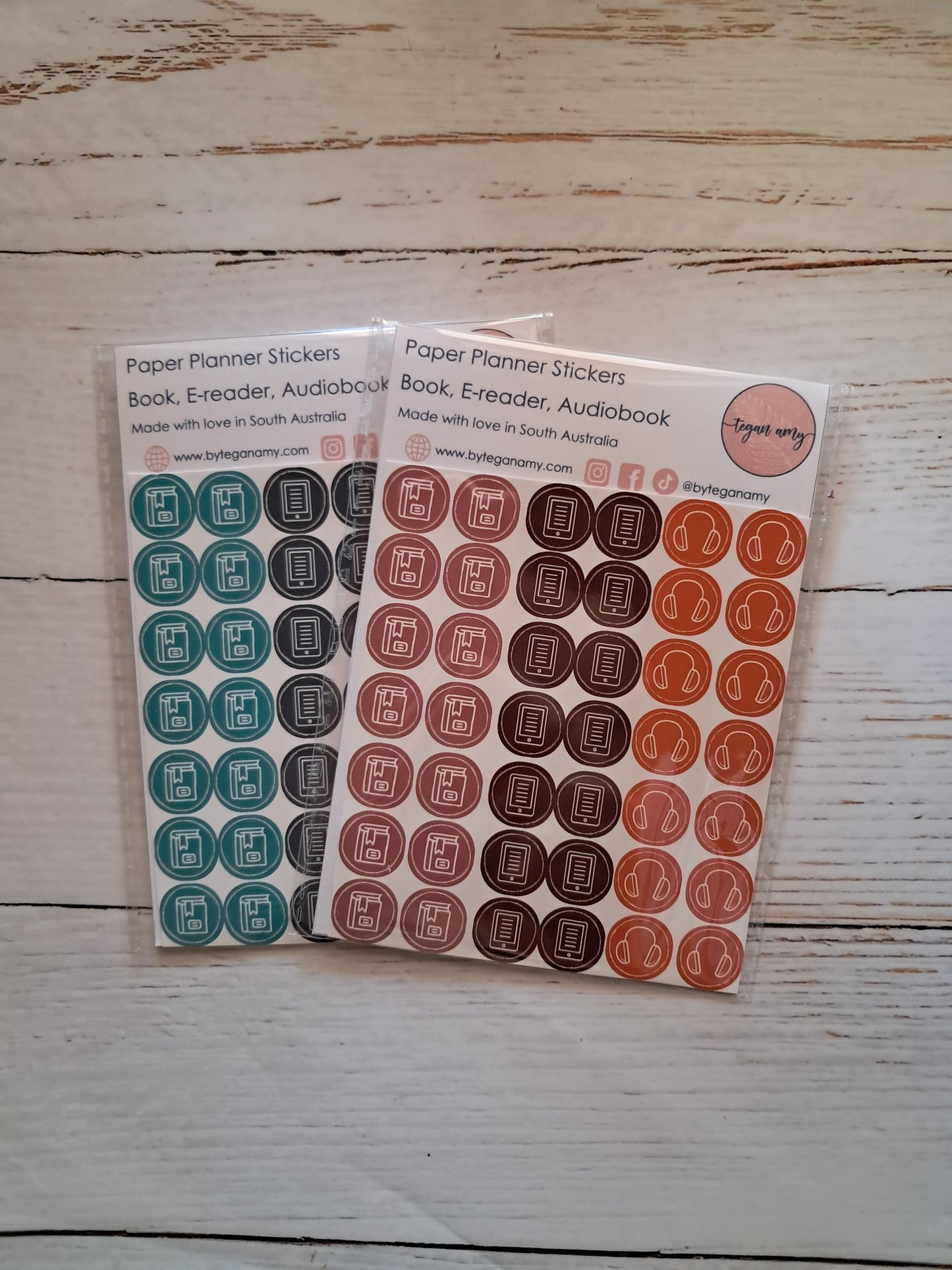 Book, E-reader and Audio - Paper Planner Stickers