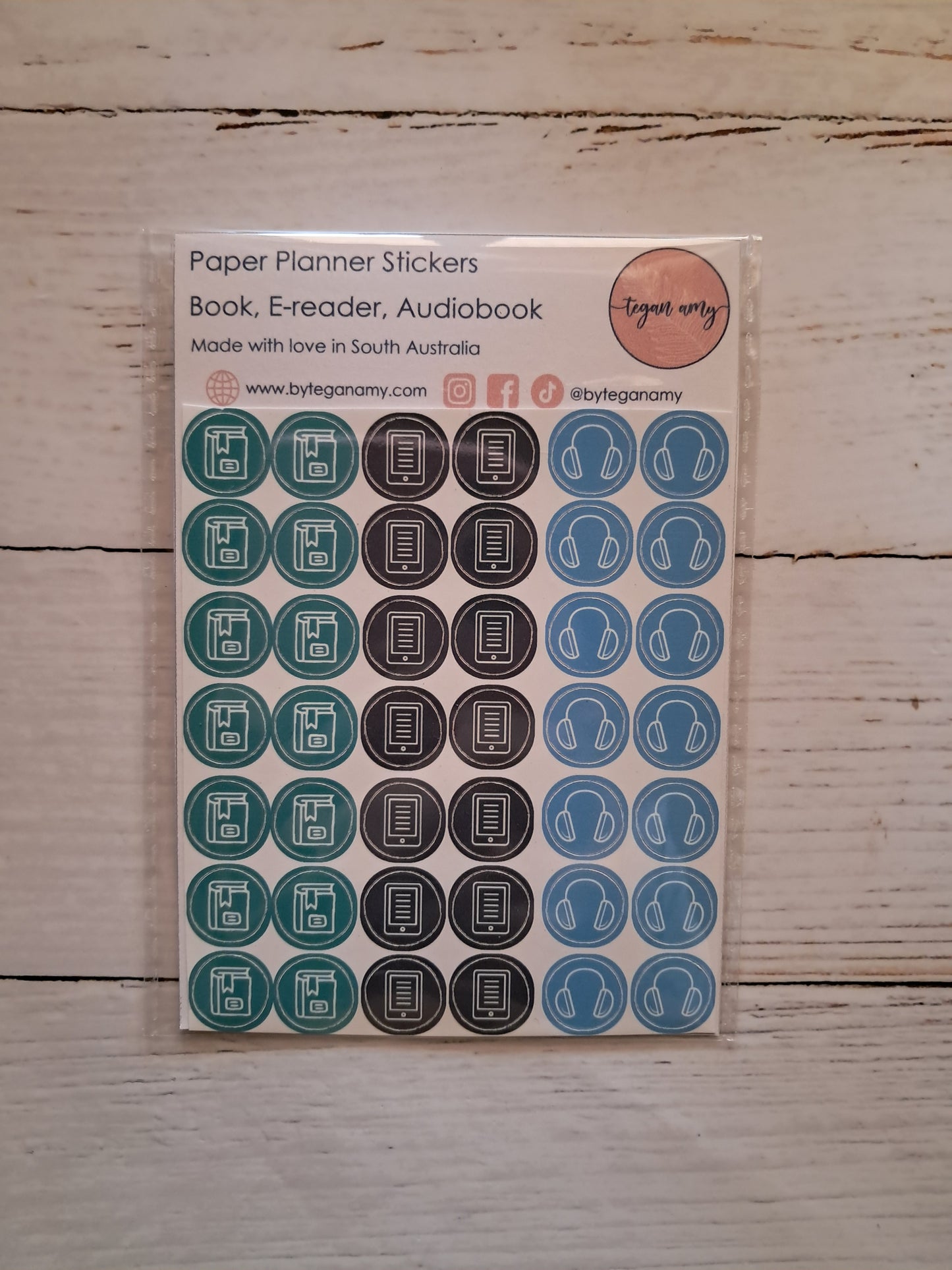 Book, E-reader and Audio - Paper Planner Stickers