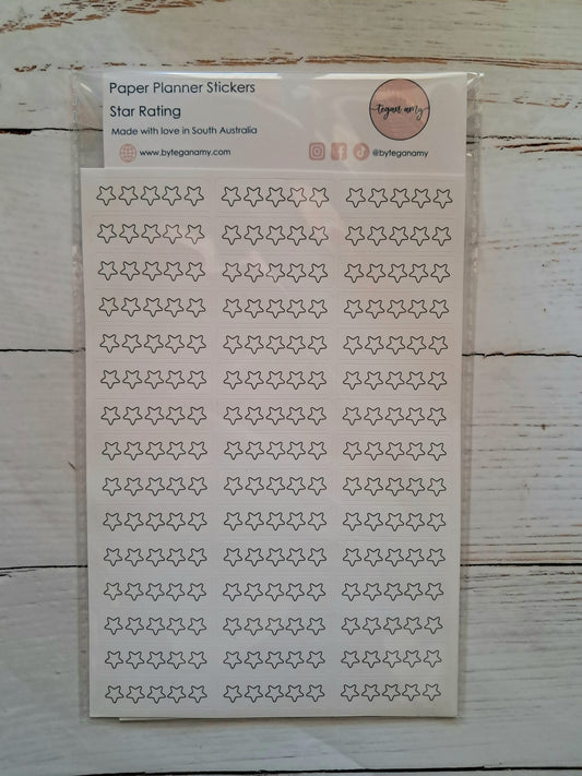 Star Rating - Paper Planner Stickers