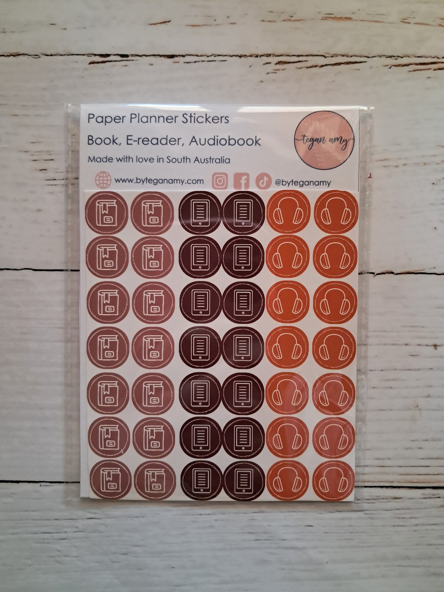 Book, E-reader and Audio - Paper Planner Stickers